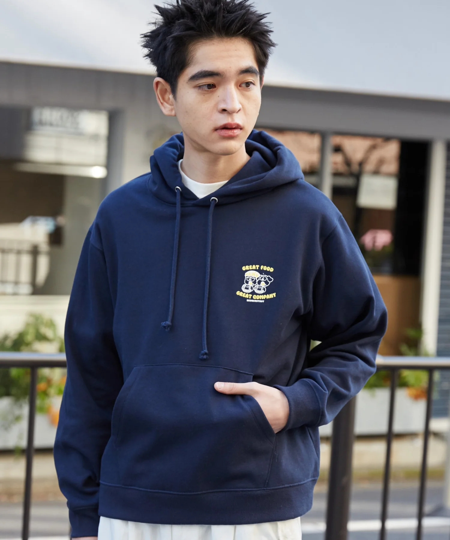 リラックスフィットTHEBOYグラフィックパーカー - Image 8