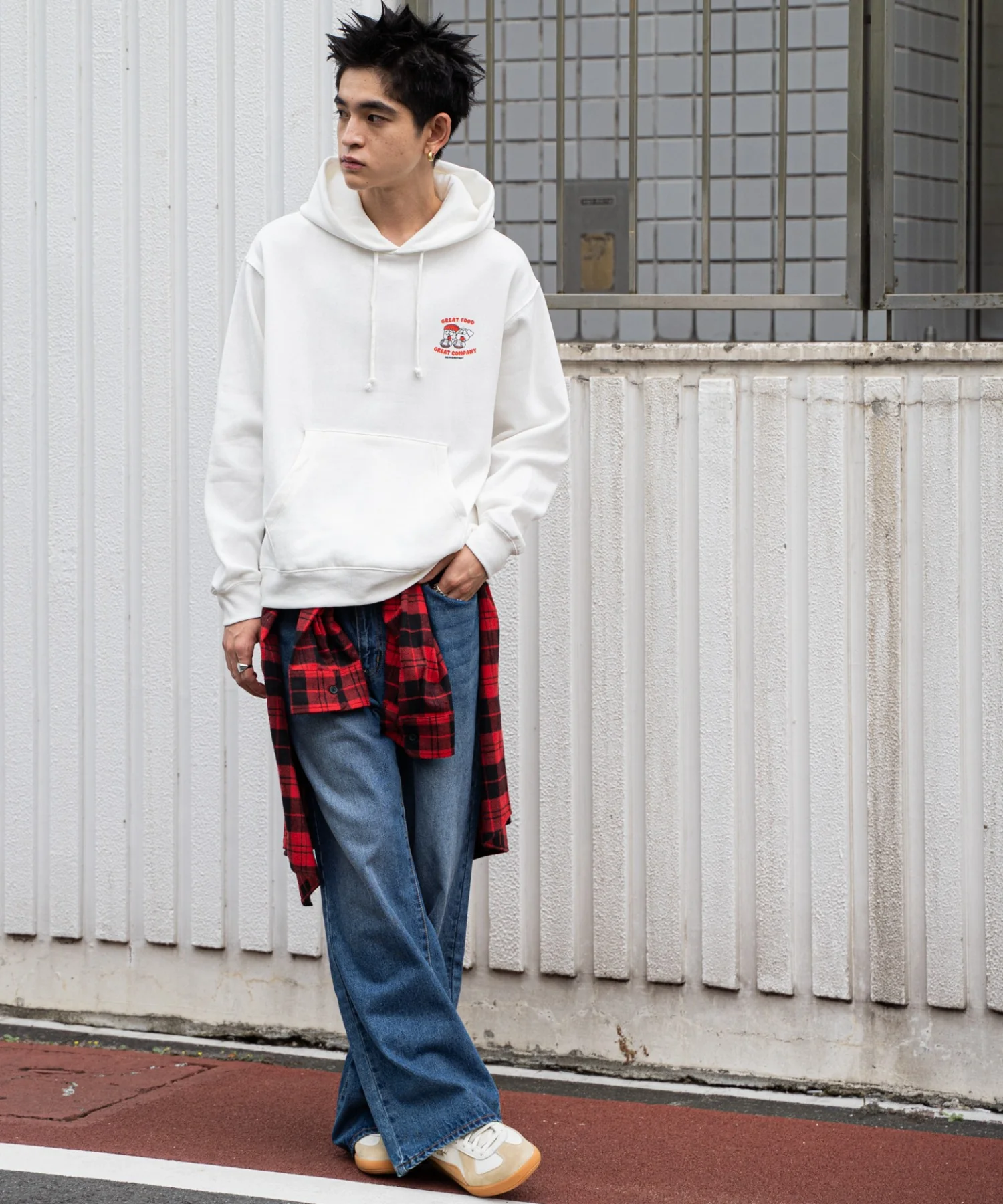 リラックスフィットTHEBOYグラフィックパーカー - Image 9