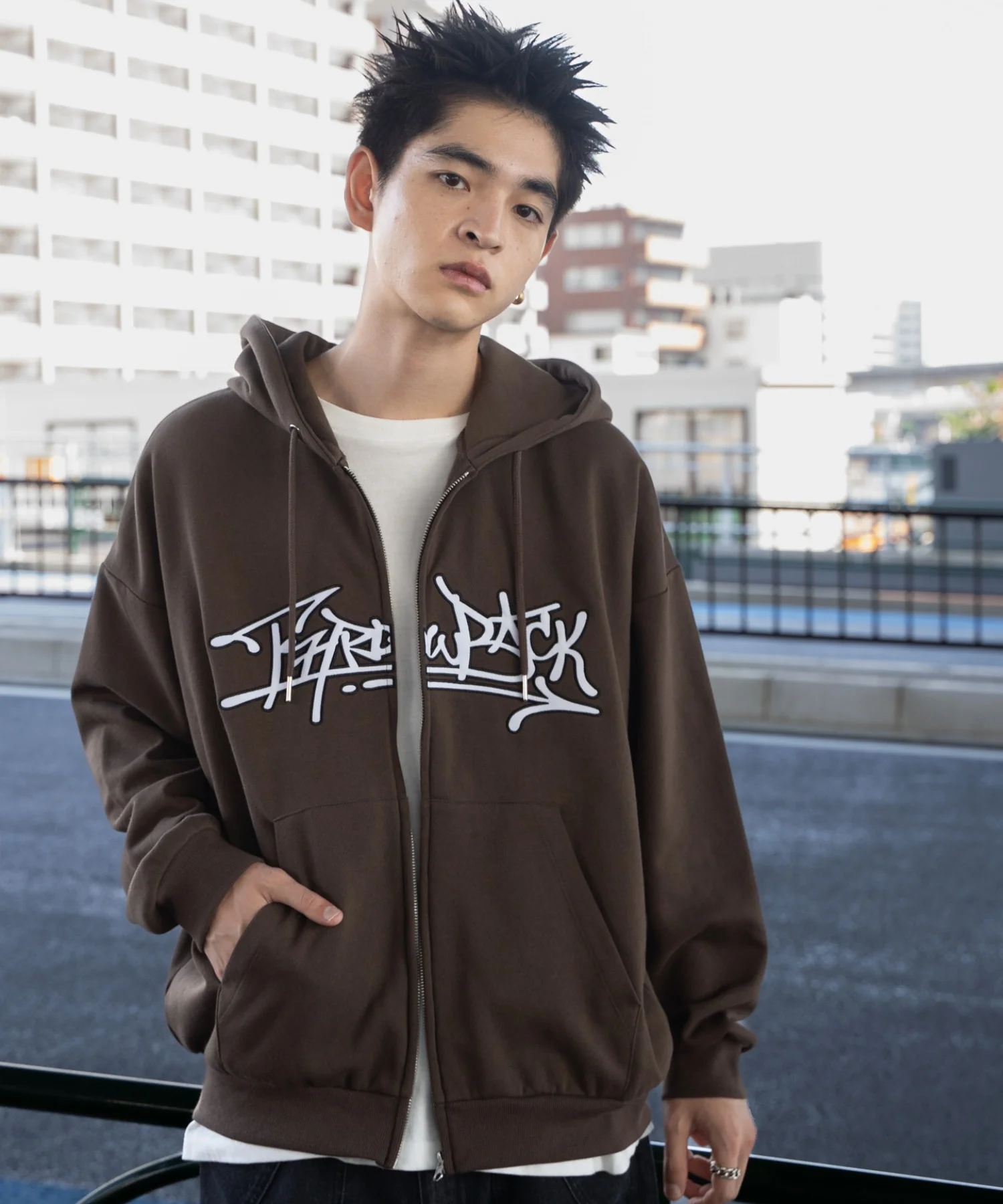 ワッペンロゴジップパーカー - Image 4