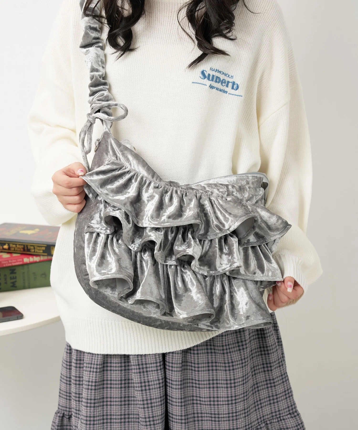ベロアフリルギャザーショルダー - Image 8