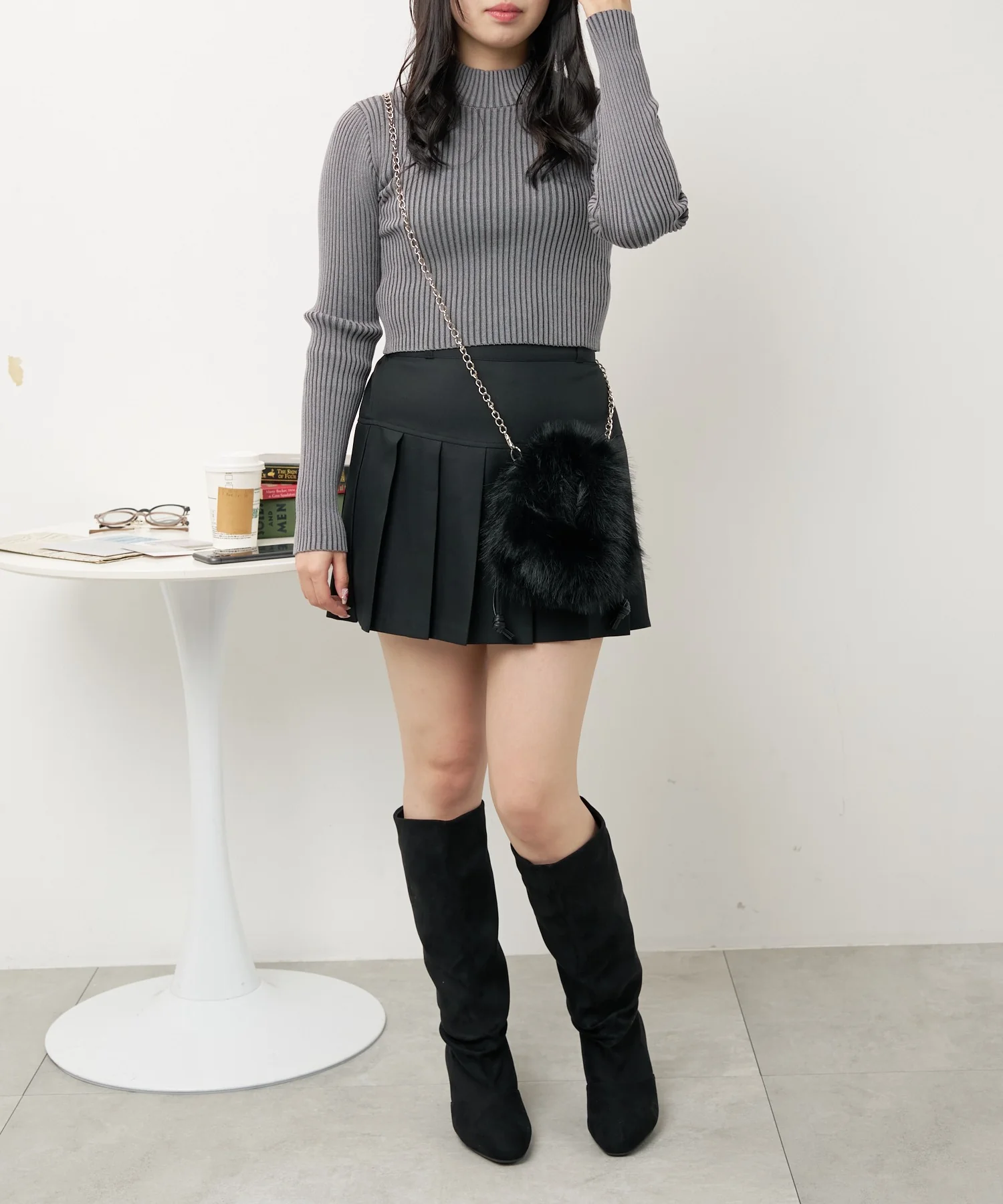 ファー巾着チェーンショルダー - Image 30