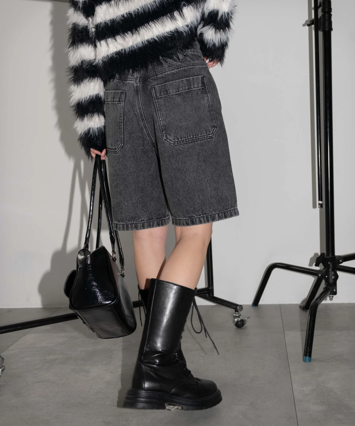 ヴィンテージウォッシュデニムハーフパンツ - Image 15