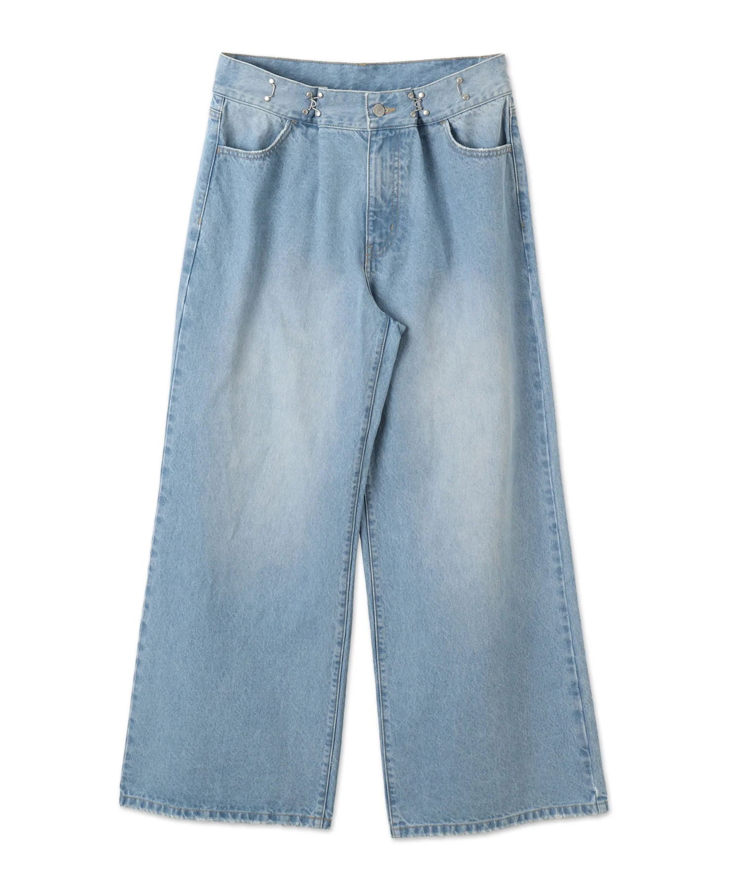 ウエストフックデニムワイドパンツ - Image 15