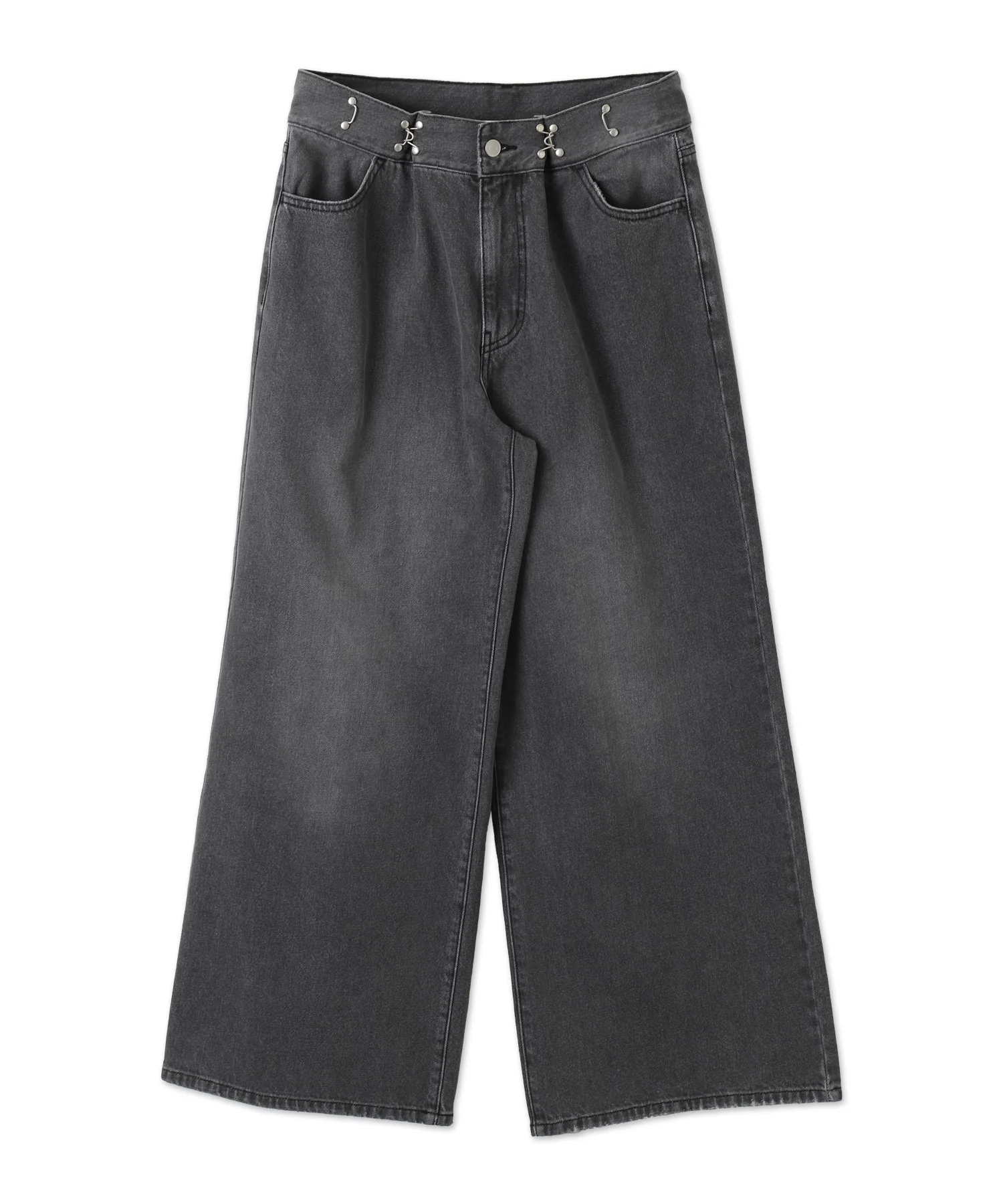 ウエストフックデニムワイドパンツ - Image 16