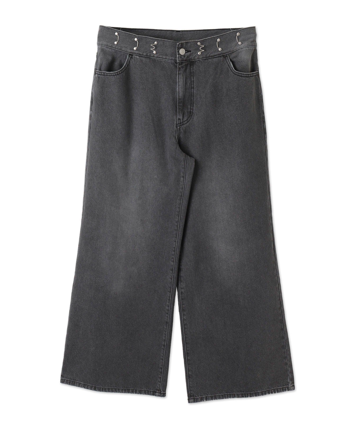 ウエストフックデニムワイドパンツ - Image 18