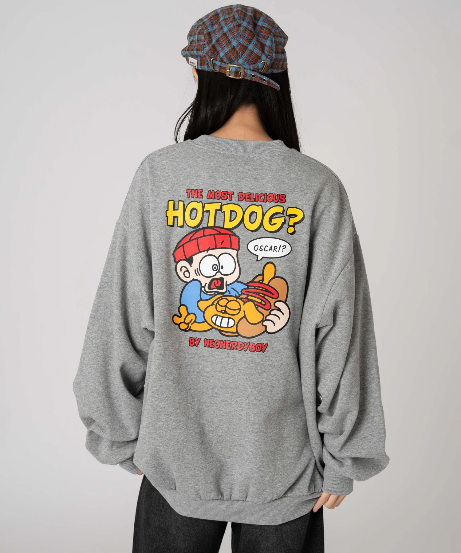 裏起毛アソートグラフィックプルオーバー - Image 10