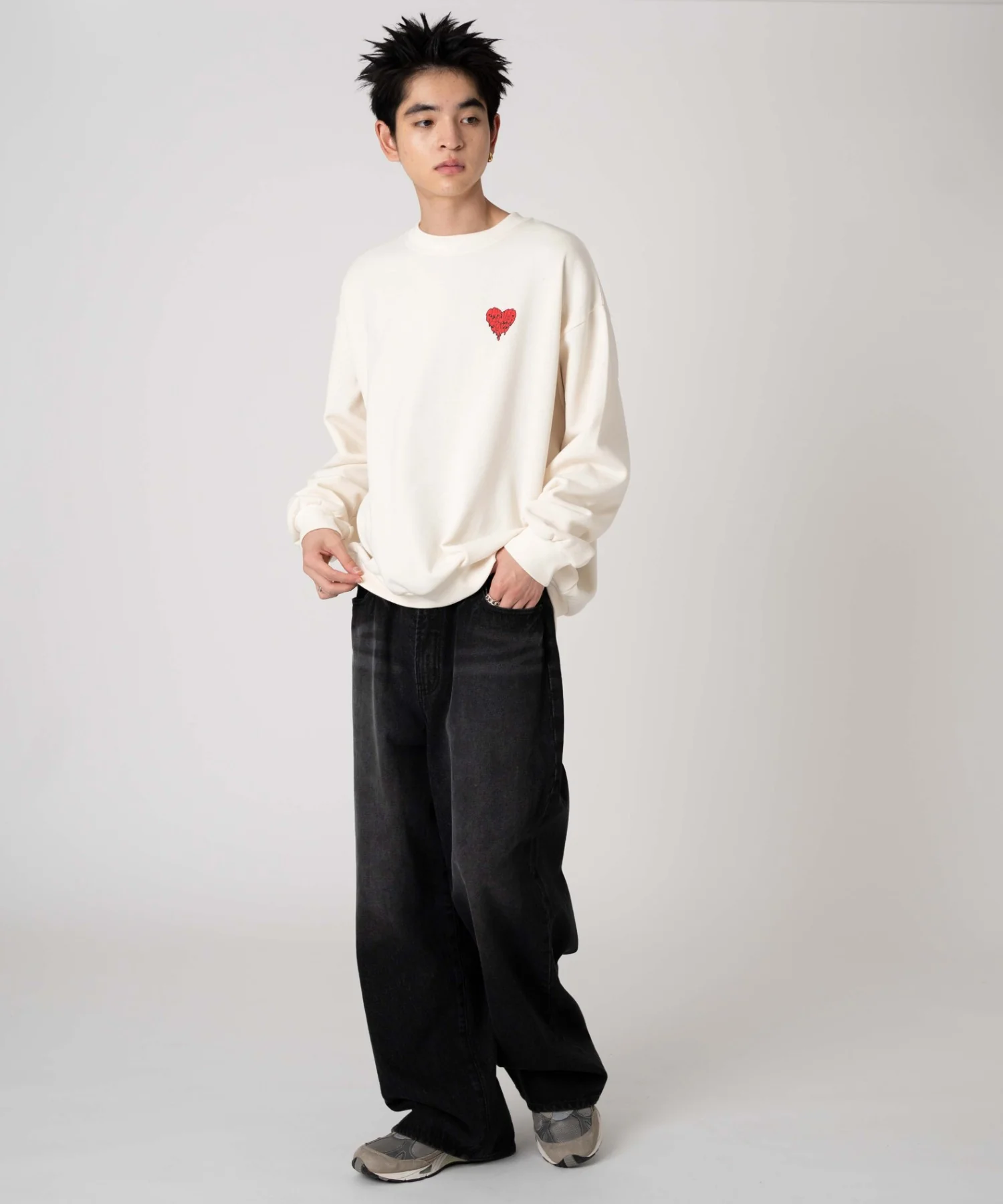 裏起毛アソートグラフィックプルオーバー - Image 11