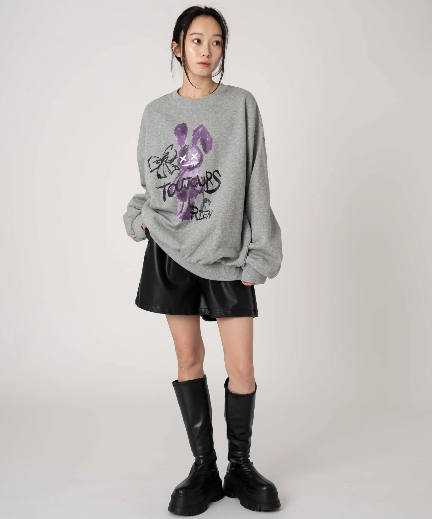 裏起毛アソートグラフィックプルオーバー - Image 18