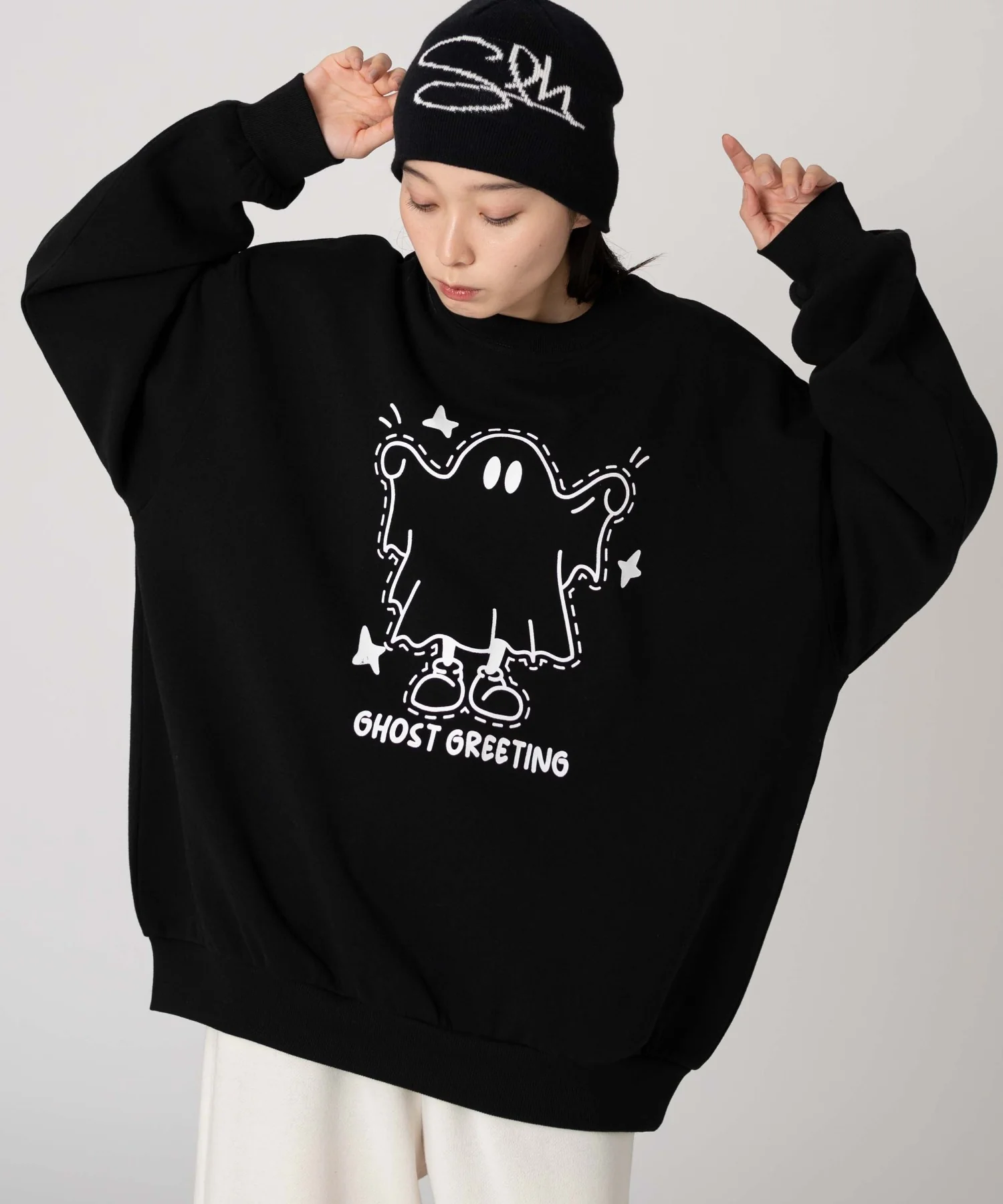 裏起毛アソートグラフィックプルオーバー - Image 3