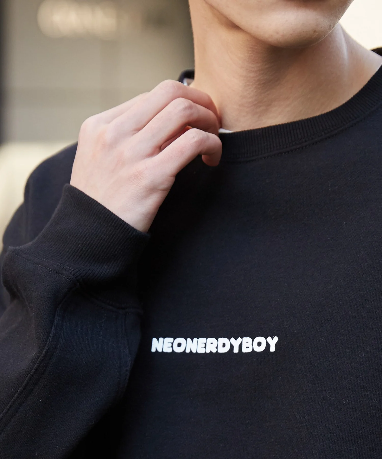 THEBOYエルボーパッチクルーネックPO - Image 13