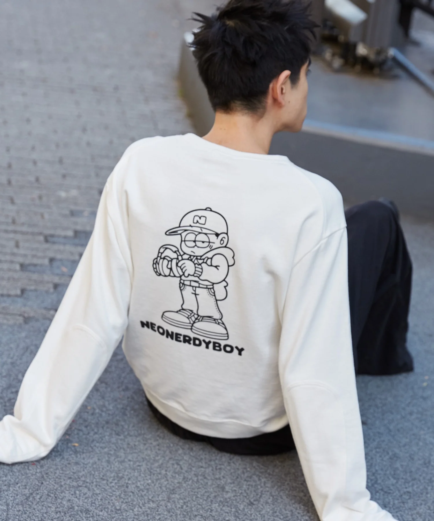 THEBOYエルボーパッチクルーネックPO - Image 15