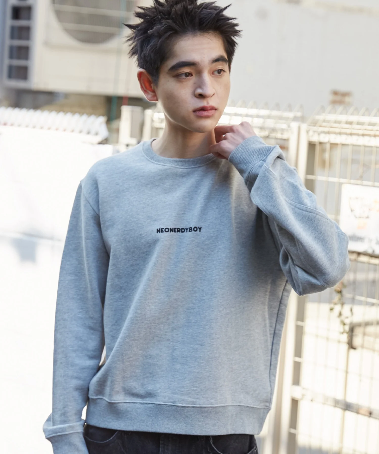 THEBOYエルボーパッチクルーネックPO - Image 19