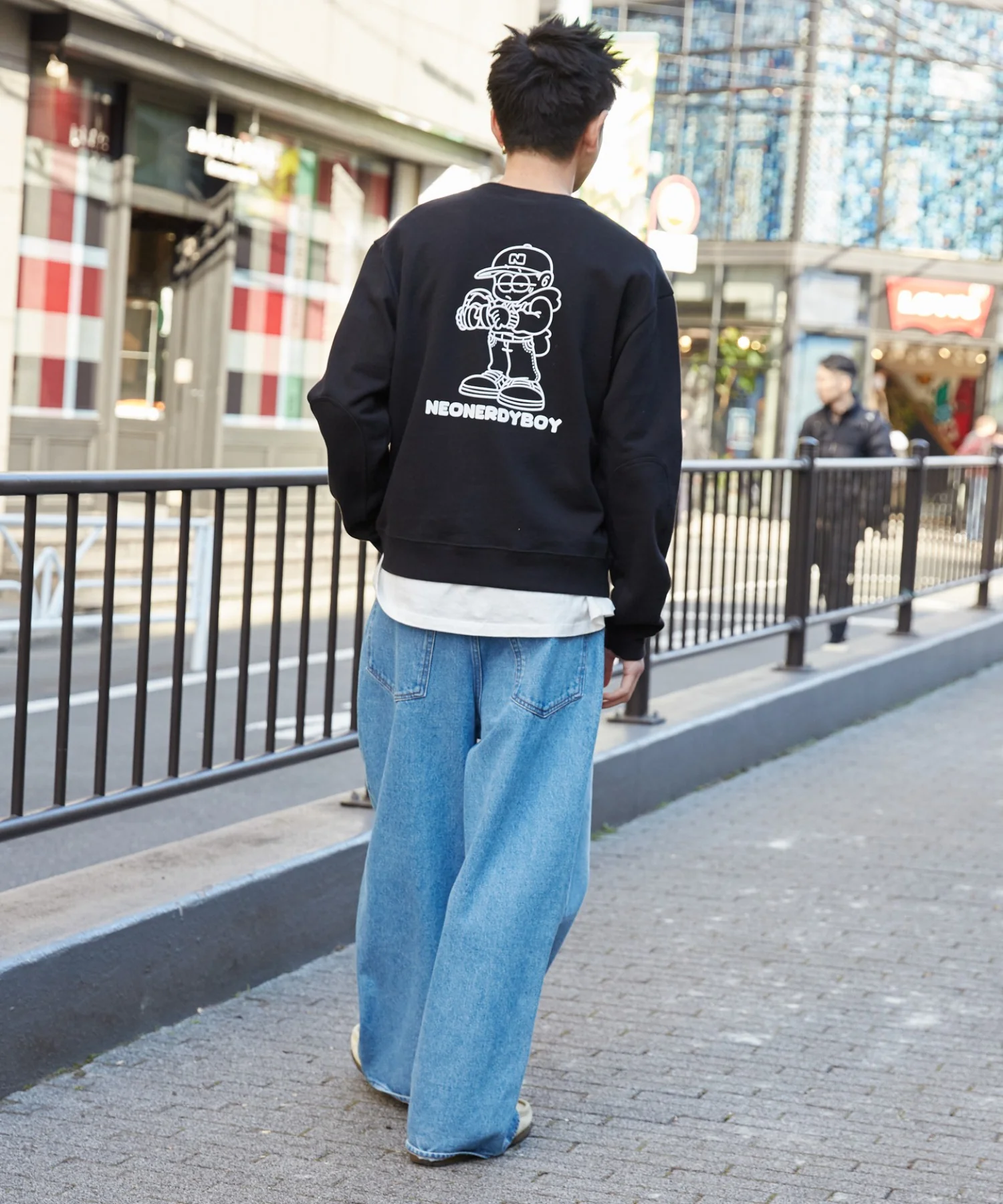 THEBOYエルボーパッチクルーネックPO - Image 27