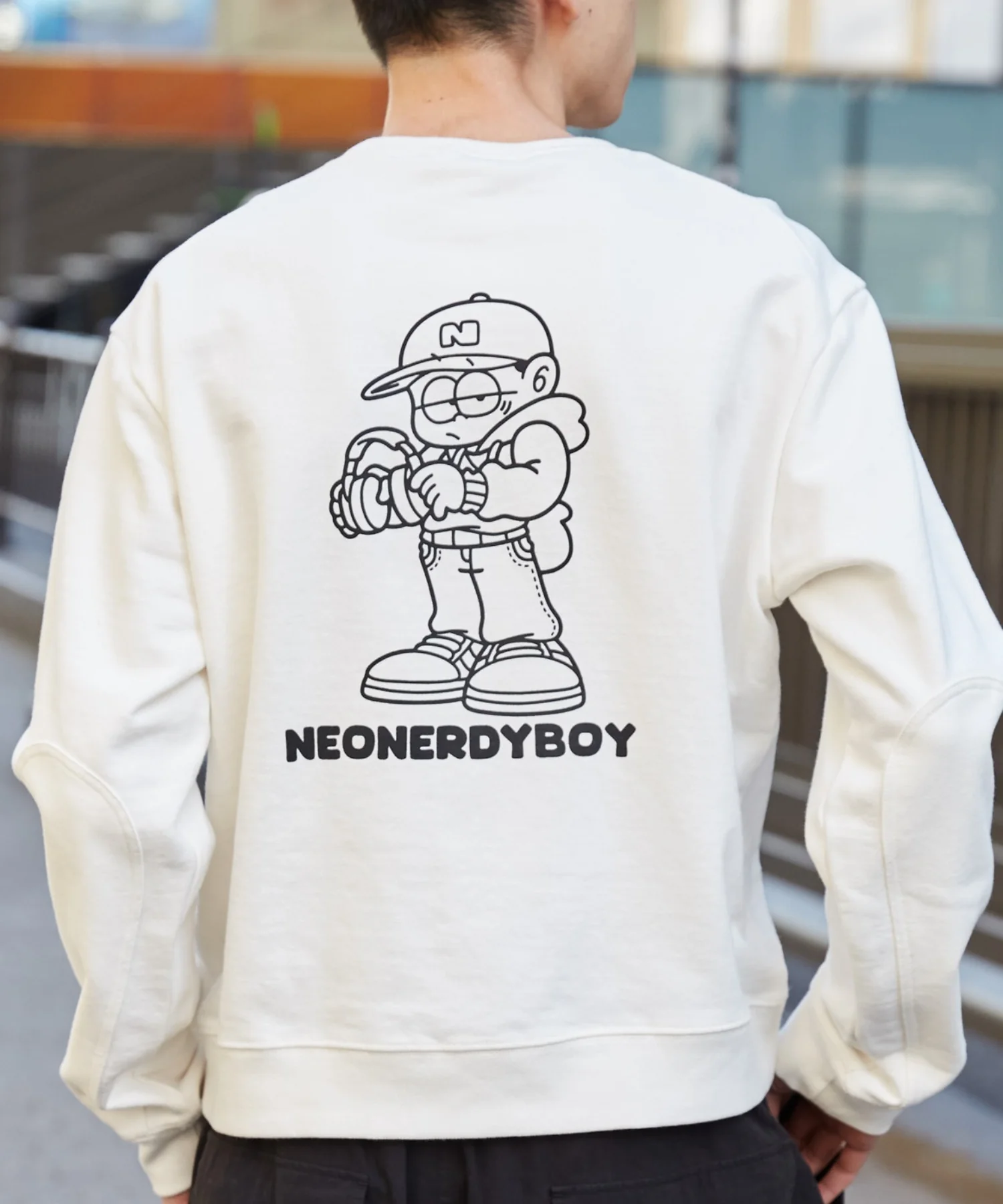 THEBOYエルボーパッチクルーネックPO - Image 42