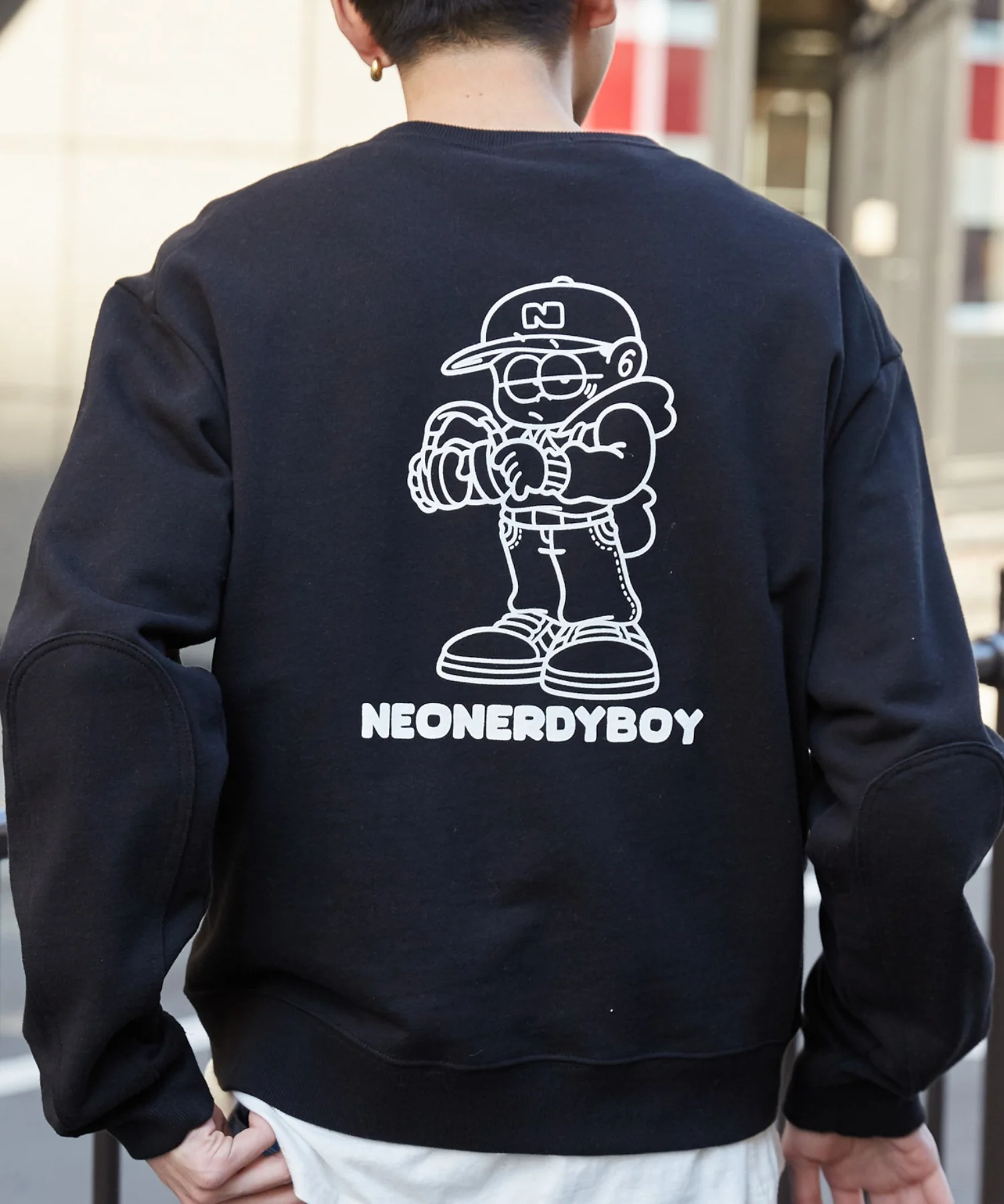 THEBOYエルボーパッチクルーネックPO - Image 44