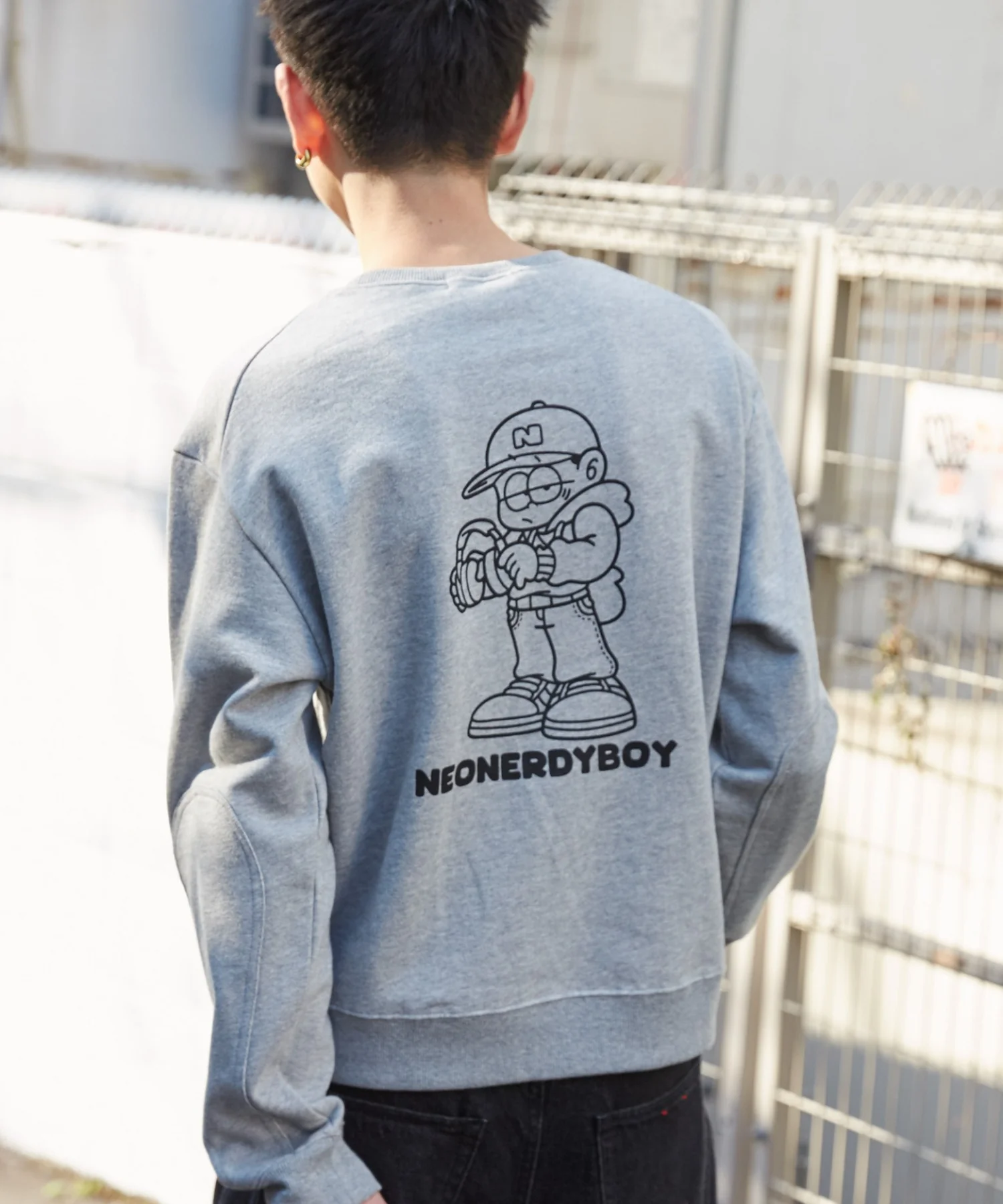 THEBOYエルボーパッチクルーネックPO - Image 5