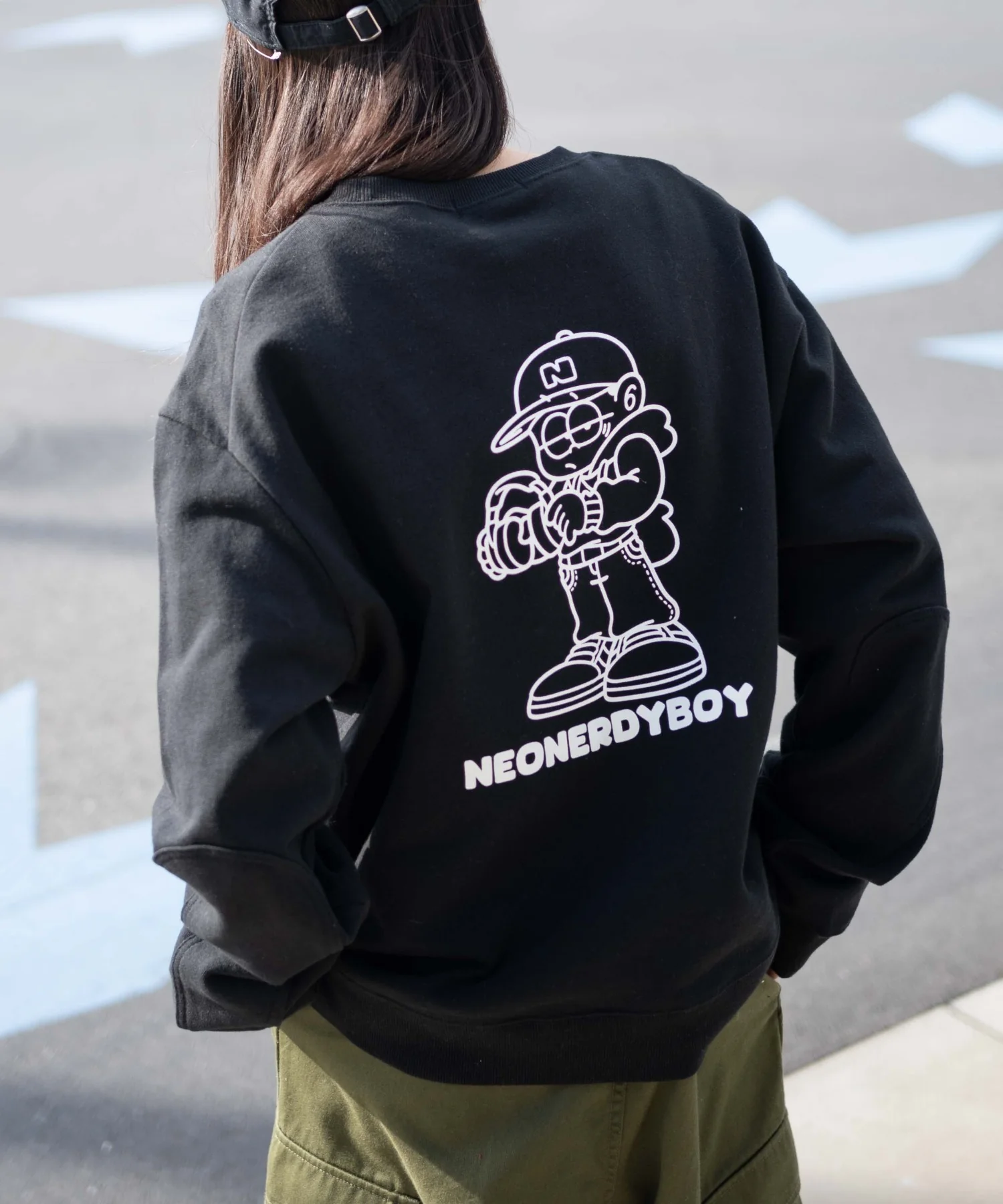 THEBOYエルボーパッチクルーネックPO - Image 6