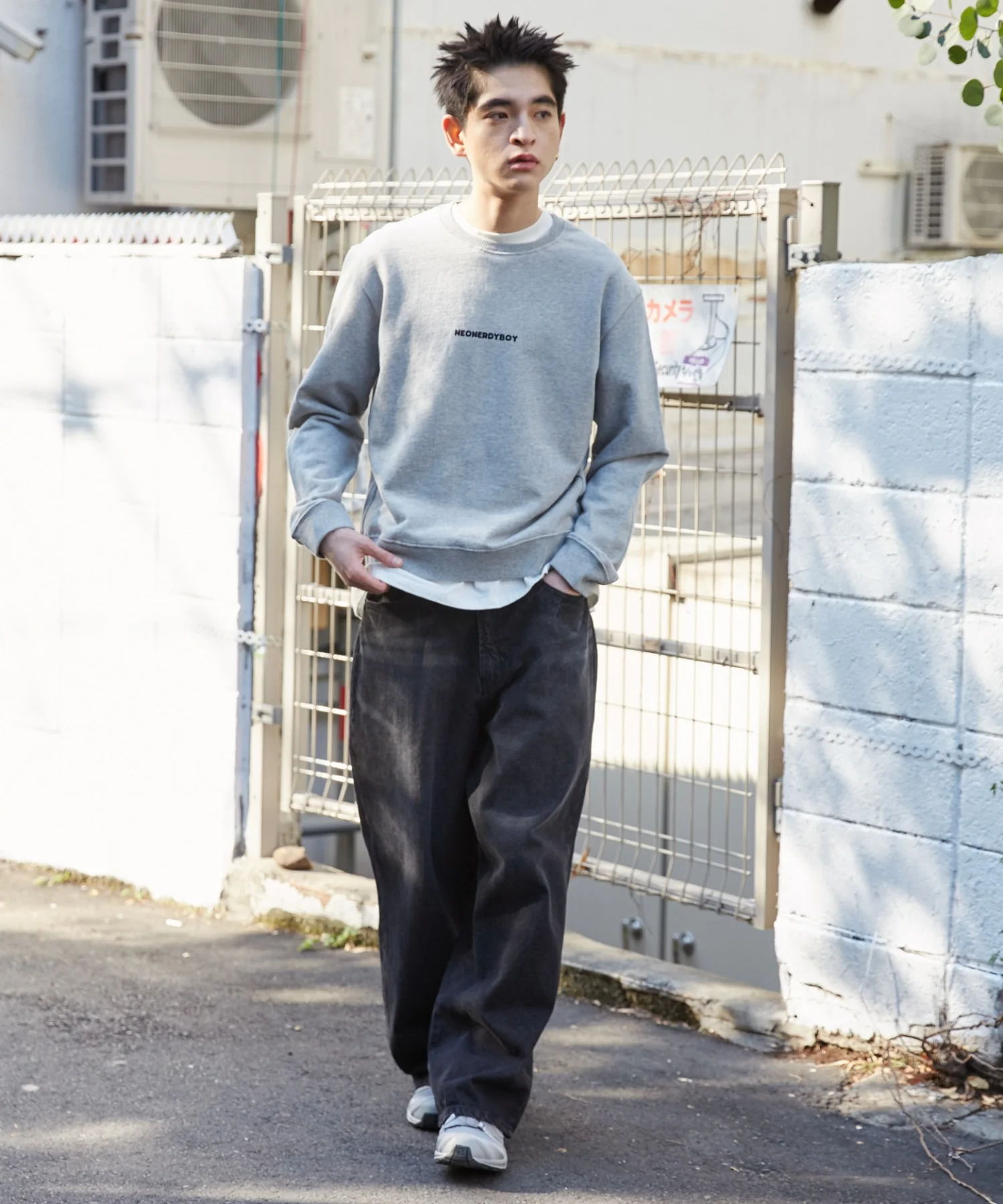 THEBOYエルボーパッチクルーネックPO - Image 8