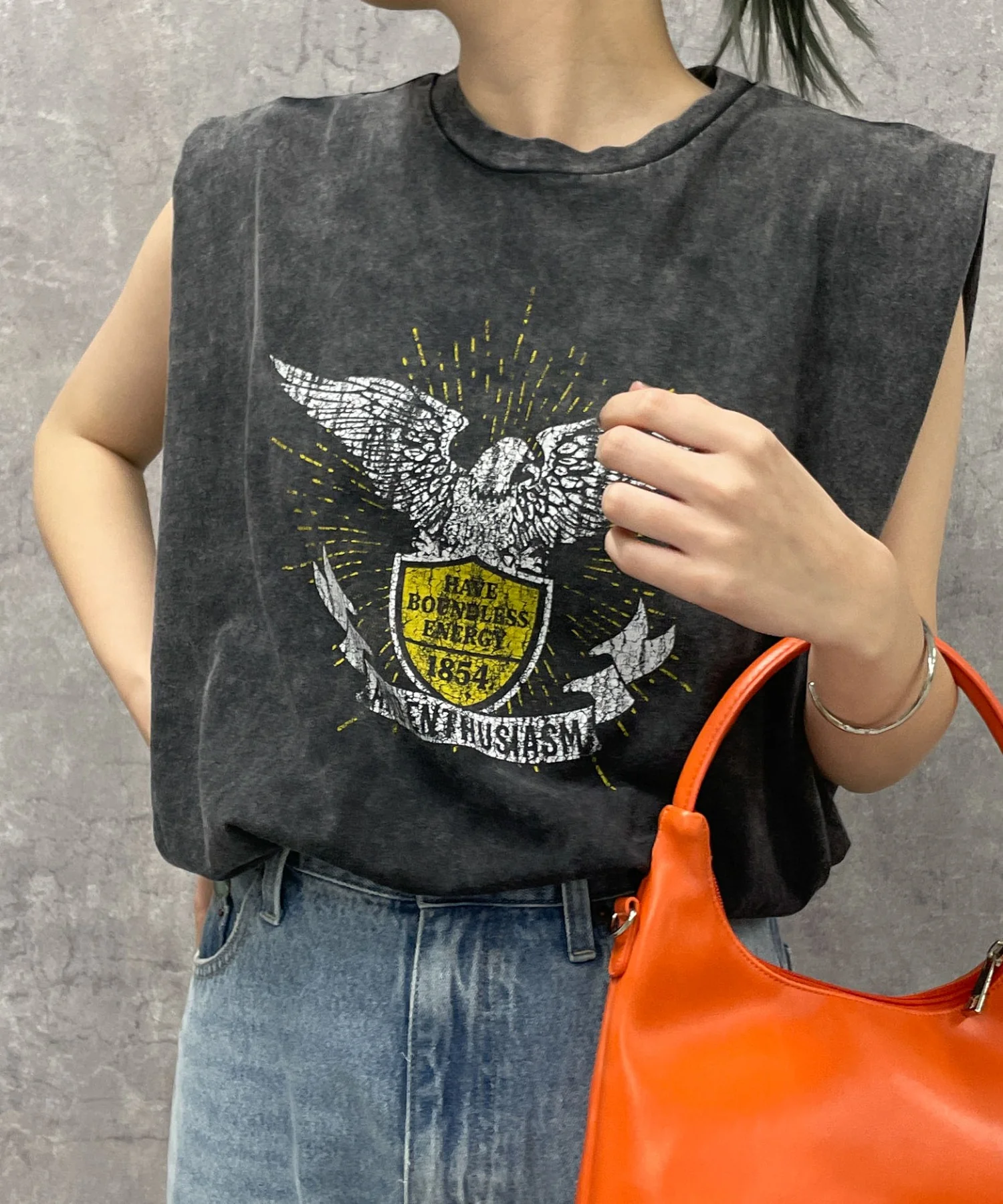 ヴィンテージウォッシュタックノースリーブT - Image 18