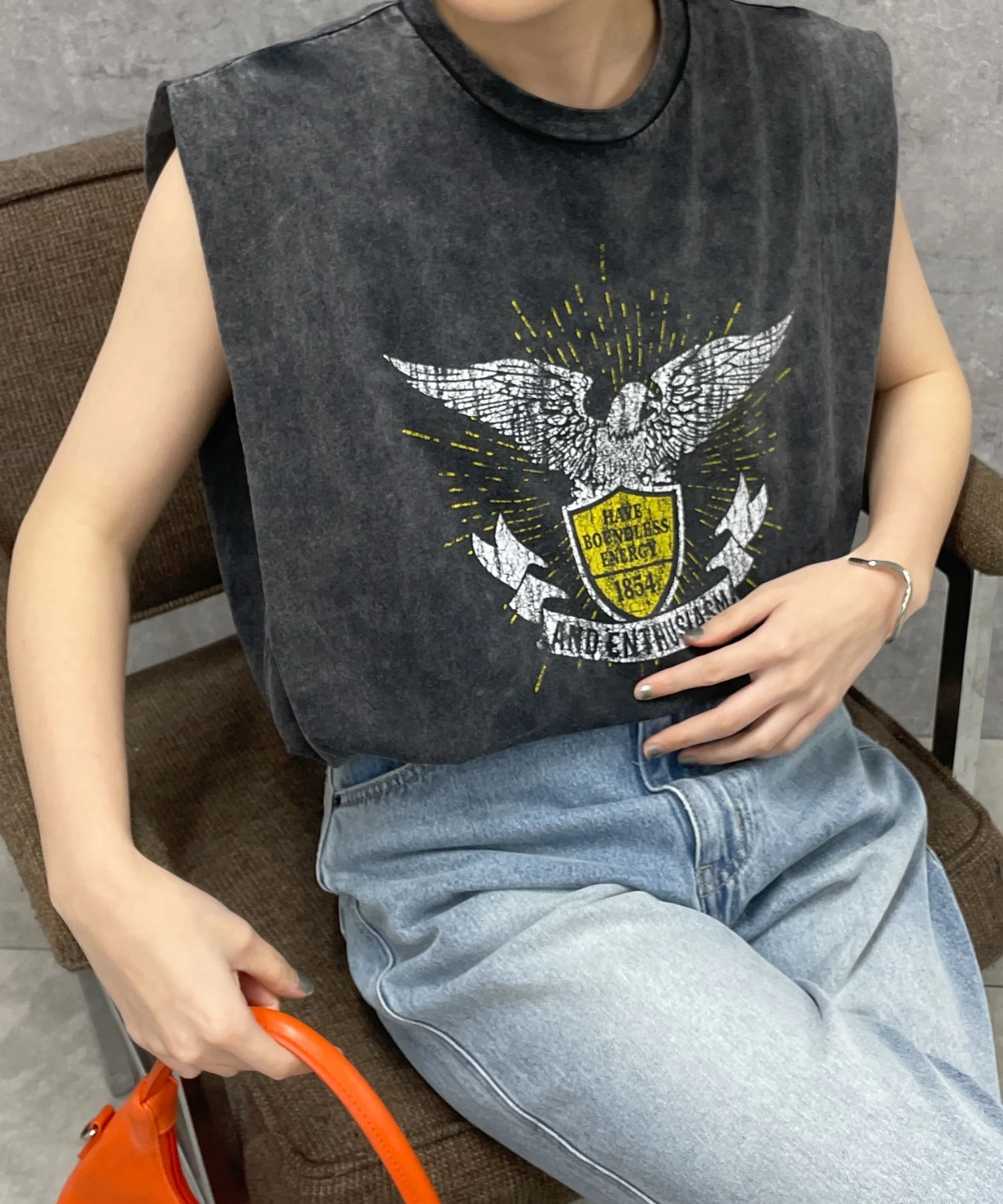 ヴィンテージウォッシュタックノースリーブT - Image 21