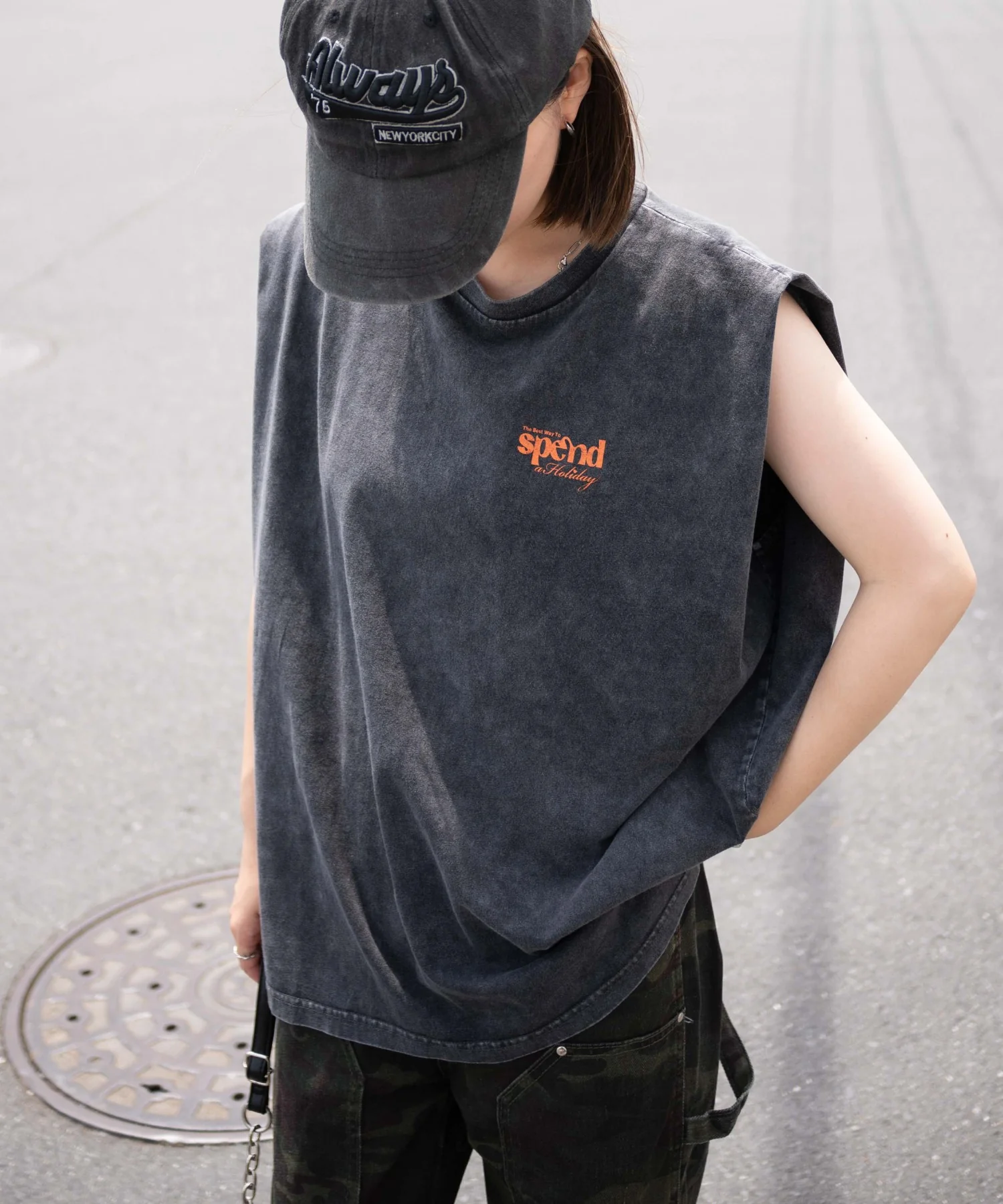 ヴィンテージウォッシュタックノースリーブT - Image 24