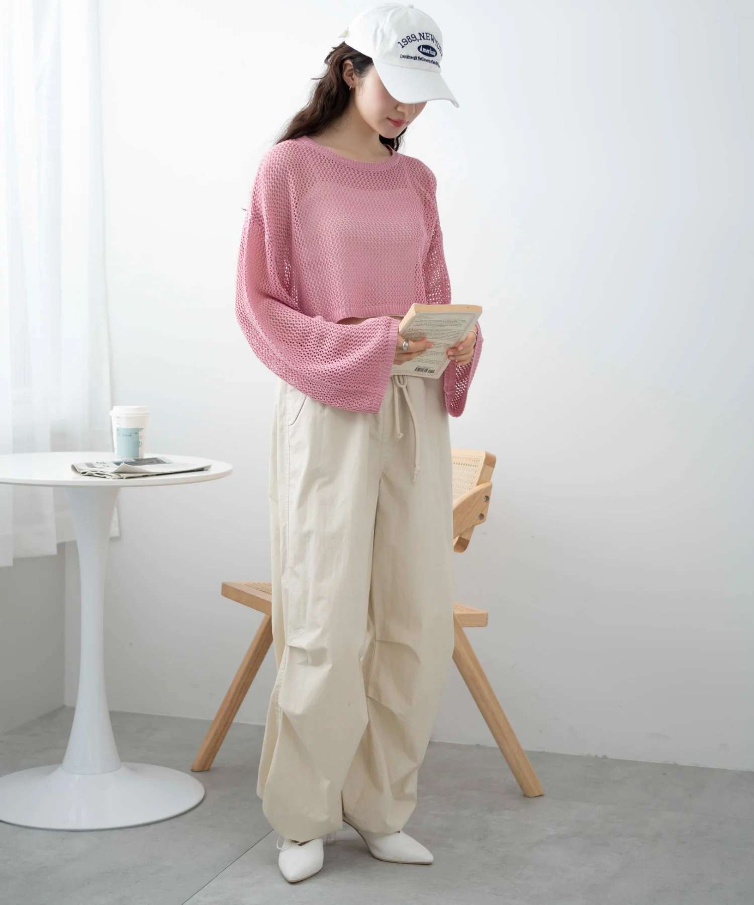 ショートメッシュニットプルオーバー - Image 18