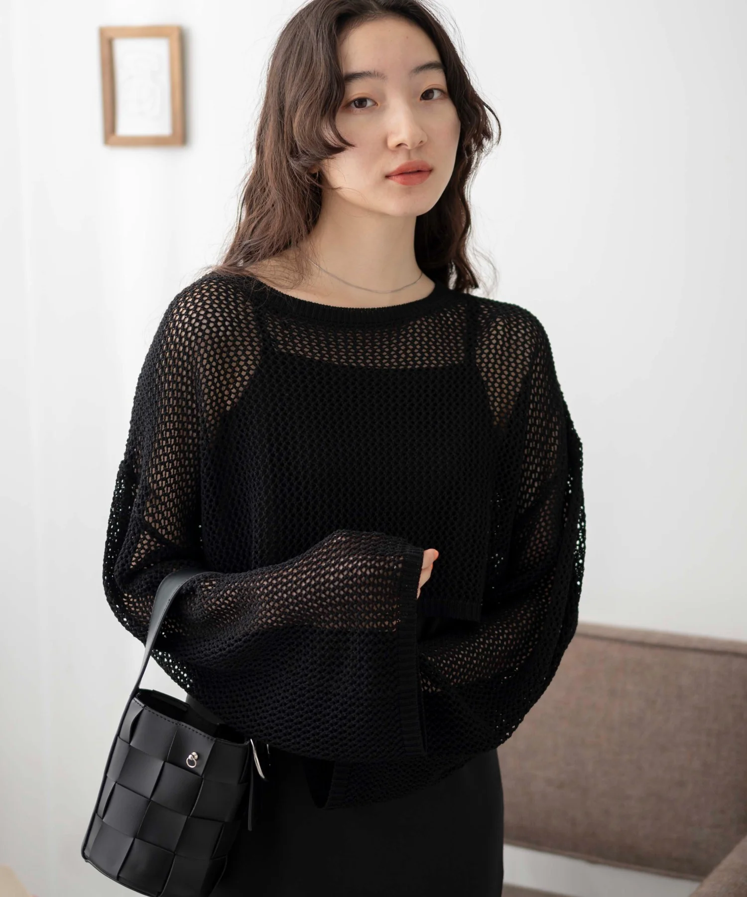 ショートメッシュニットプルオーバー - Image 24