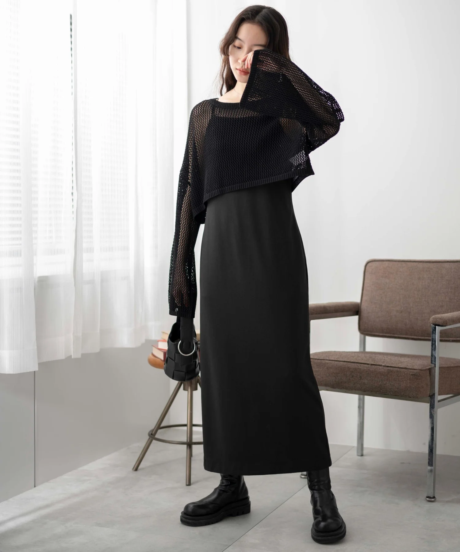 ショートメッシュニットプルオーバー - Image 28