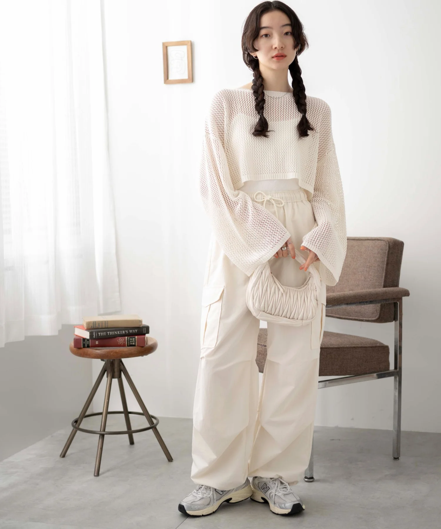 ショートメッシュニットプルオーバー - Image 33