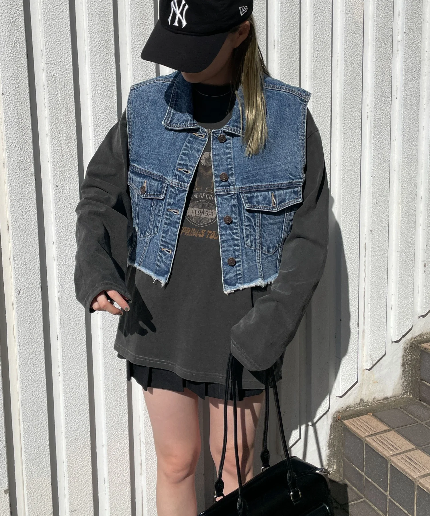 デニムショートベスト - Image 15