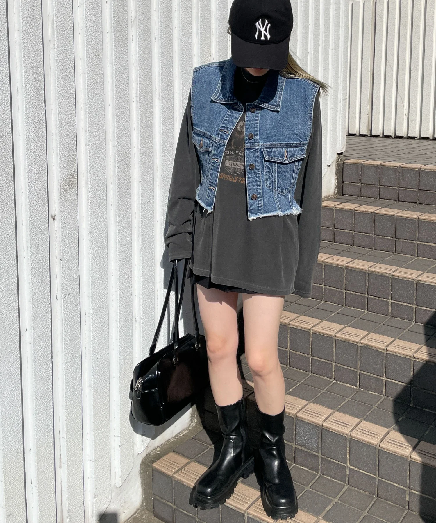 デニムショートベスト - Image 21