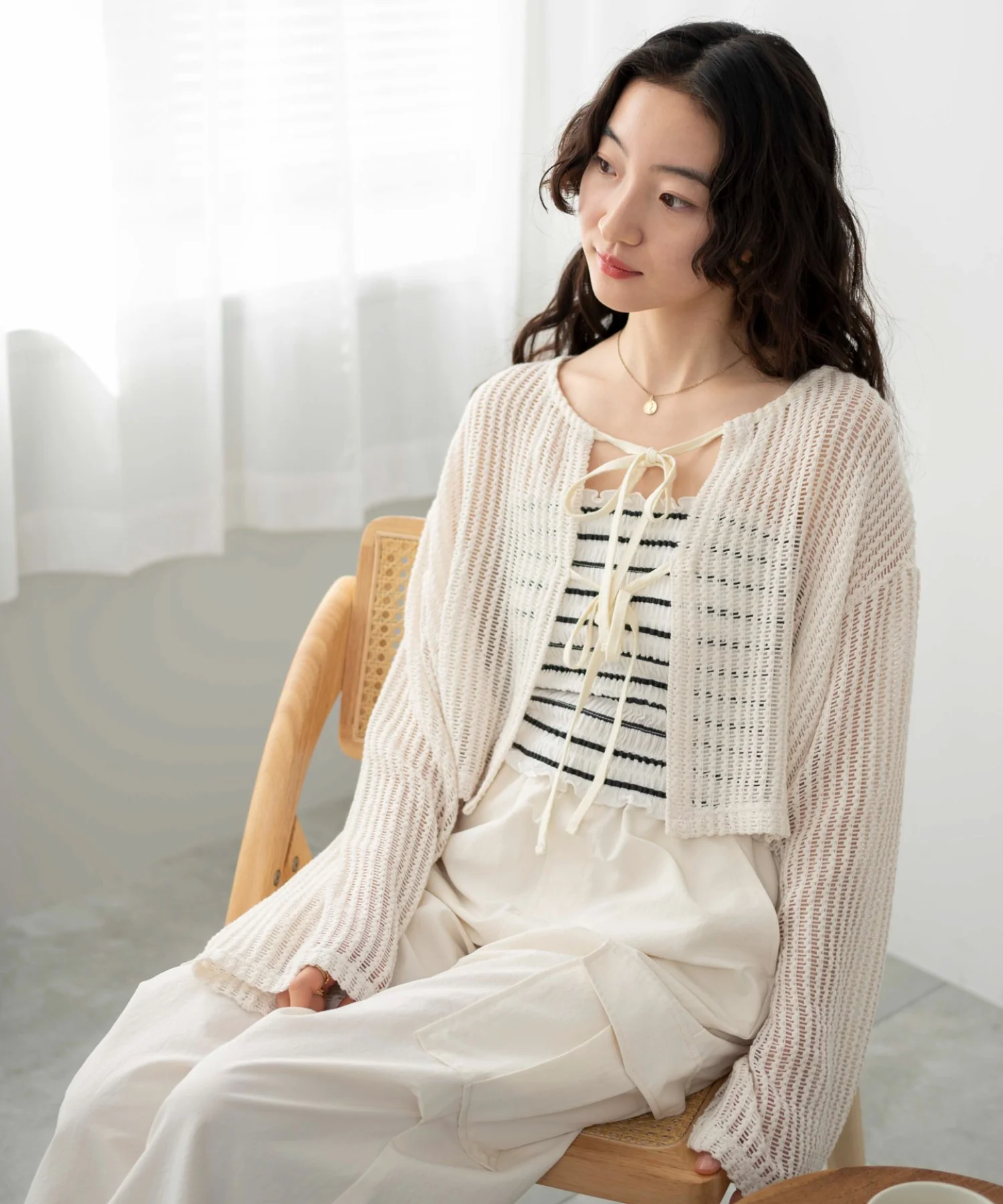 メッシュリボンカーディガン - Image 12