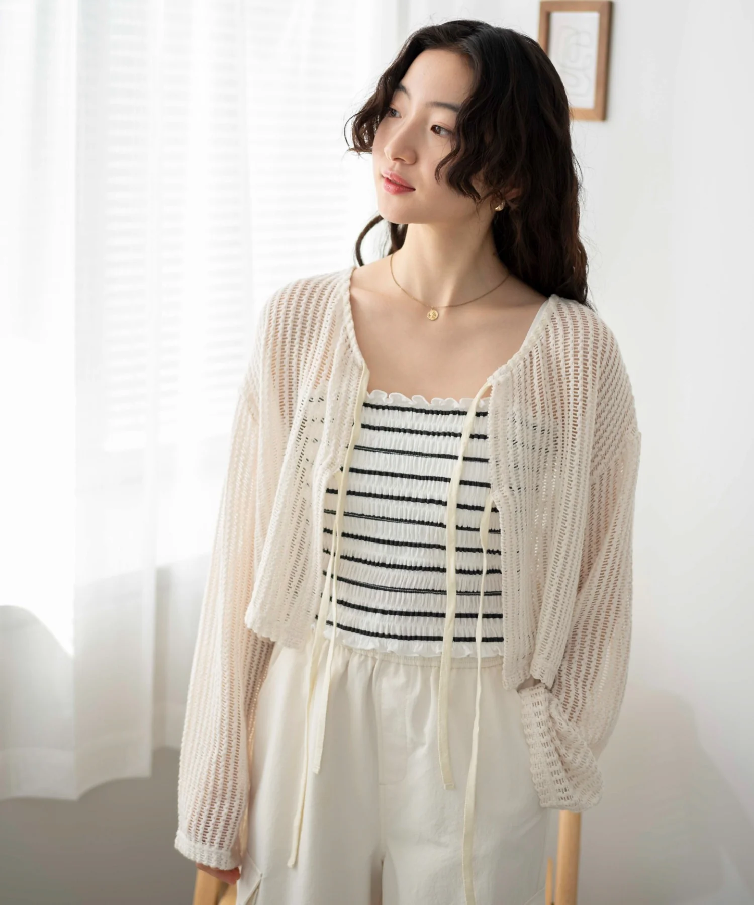 メッシュリボンカーディガン - Image 13