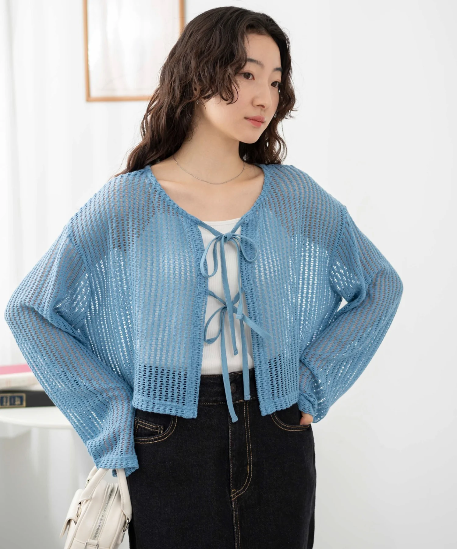 メッシュリボンカーディガン - Image 20
