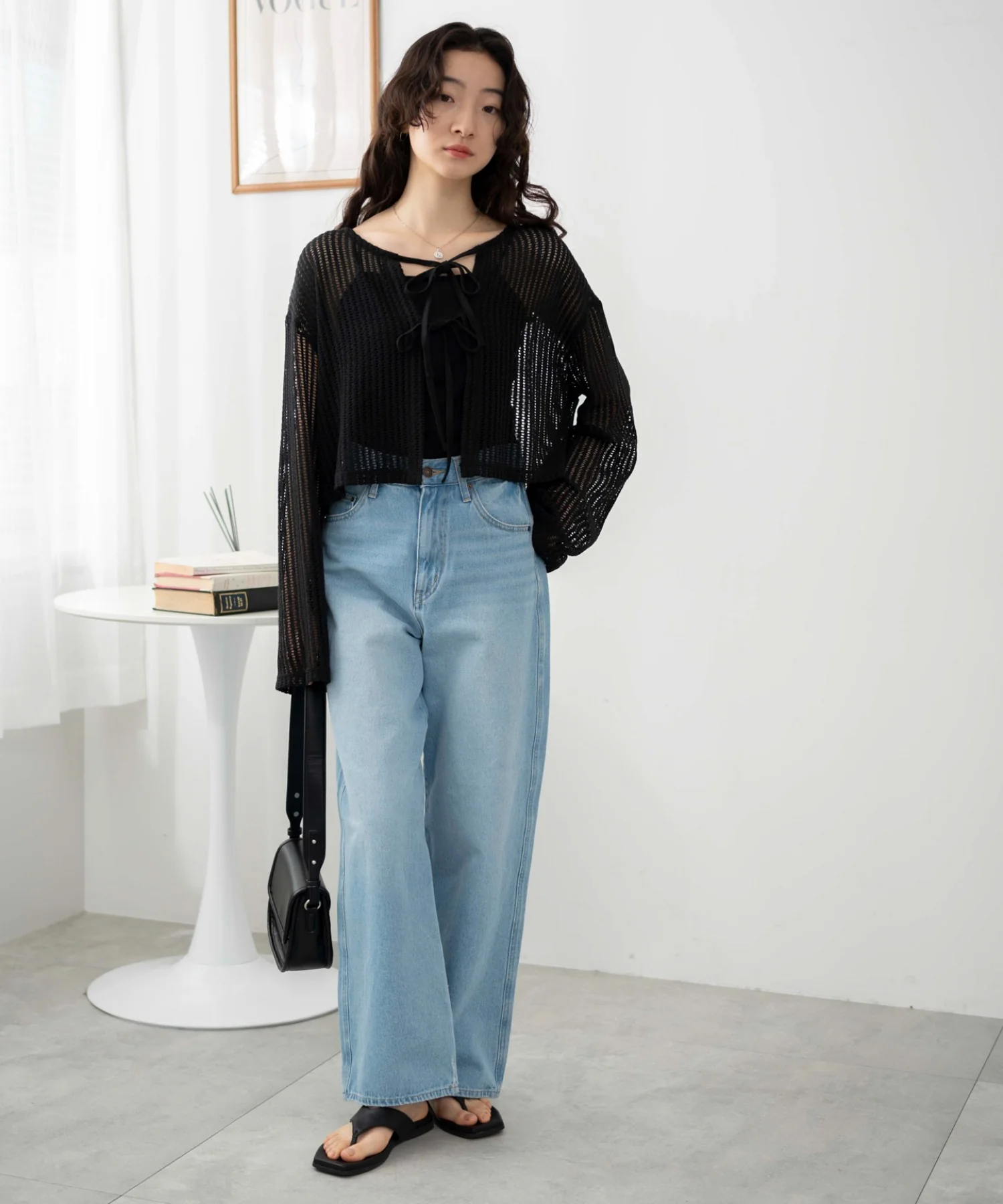 メッシュリボンカーディガン - Image 5