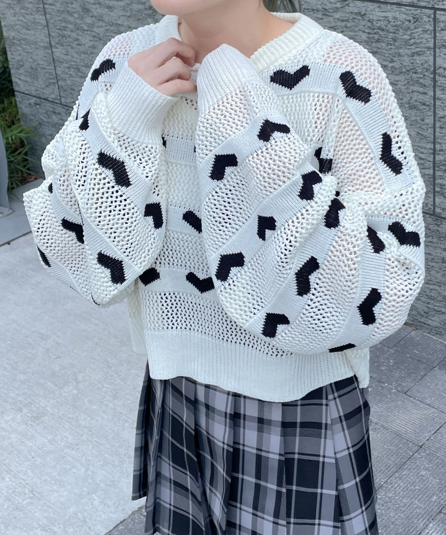 ハートメッシュニットプルオーバー - Image 10