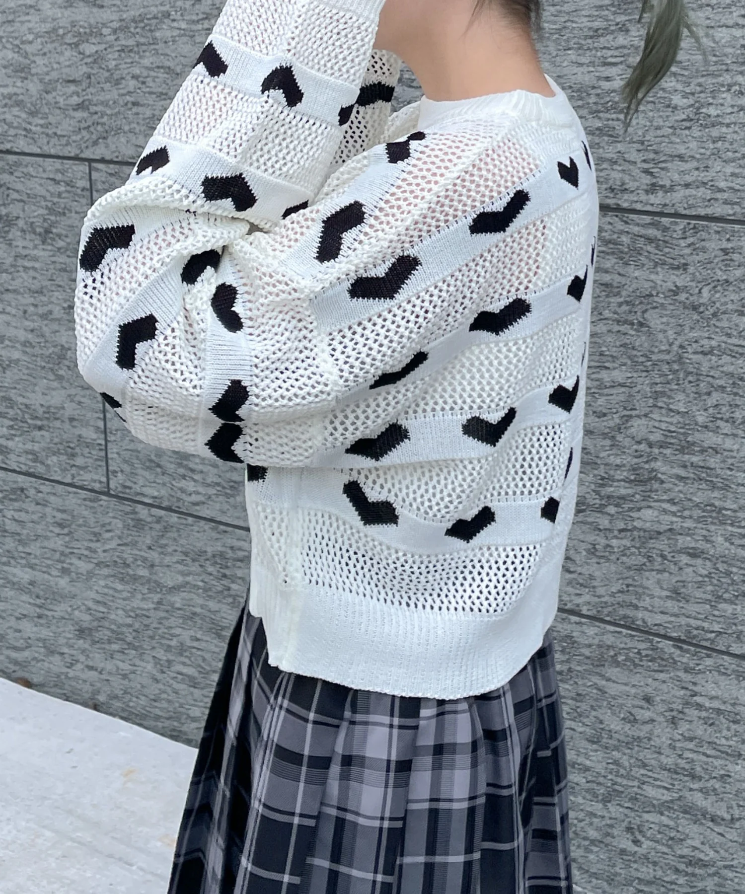 ハートメッシュニットプルオーバー - Image 11