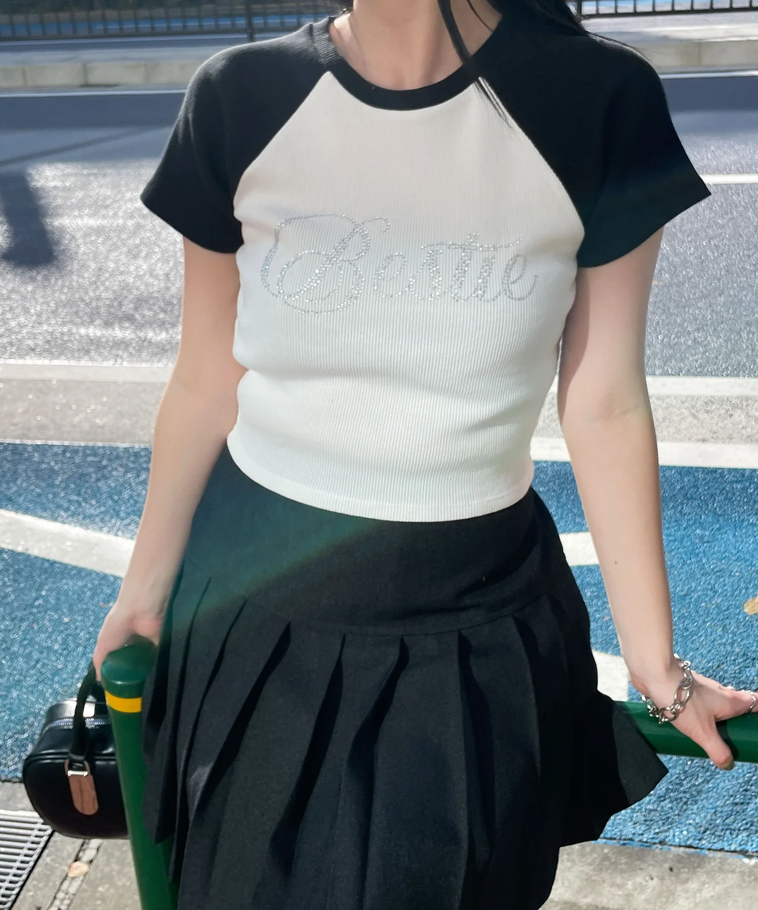 ラインストーンラグランちびT - Image 12