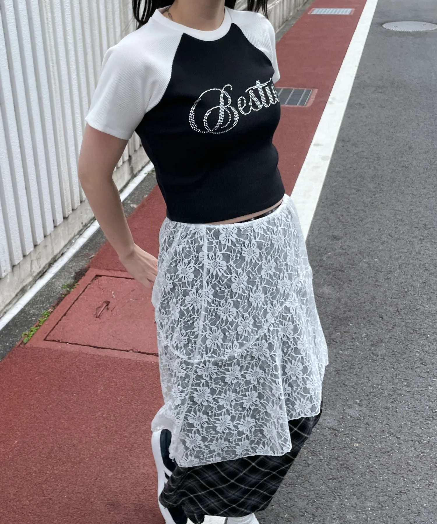 ラインストーンラグランちびT - Image 17