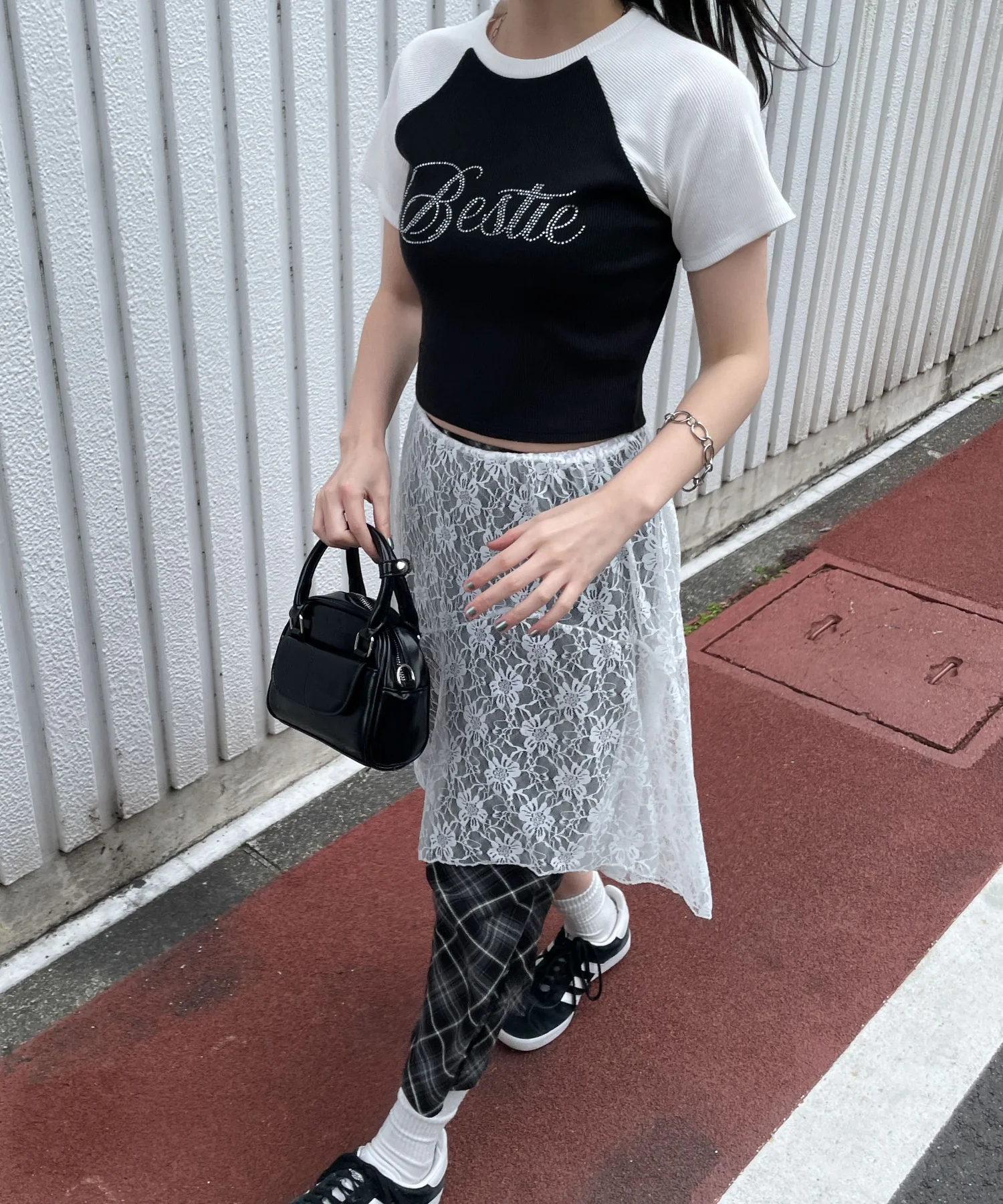 ラインストーンラグランちびT - Image 21