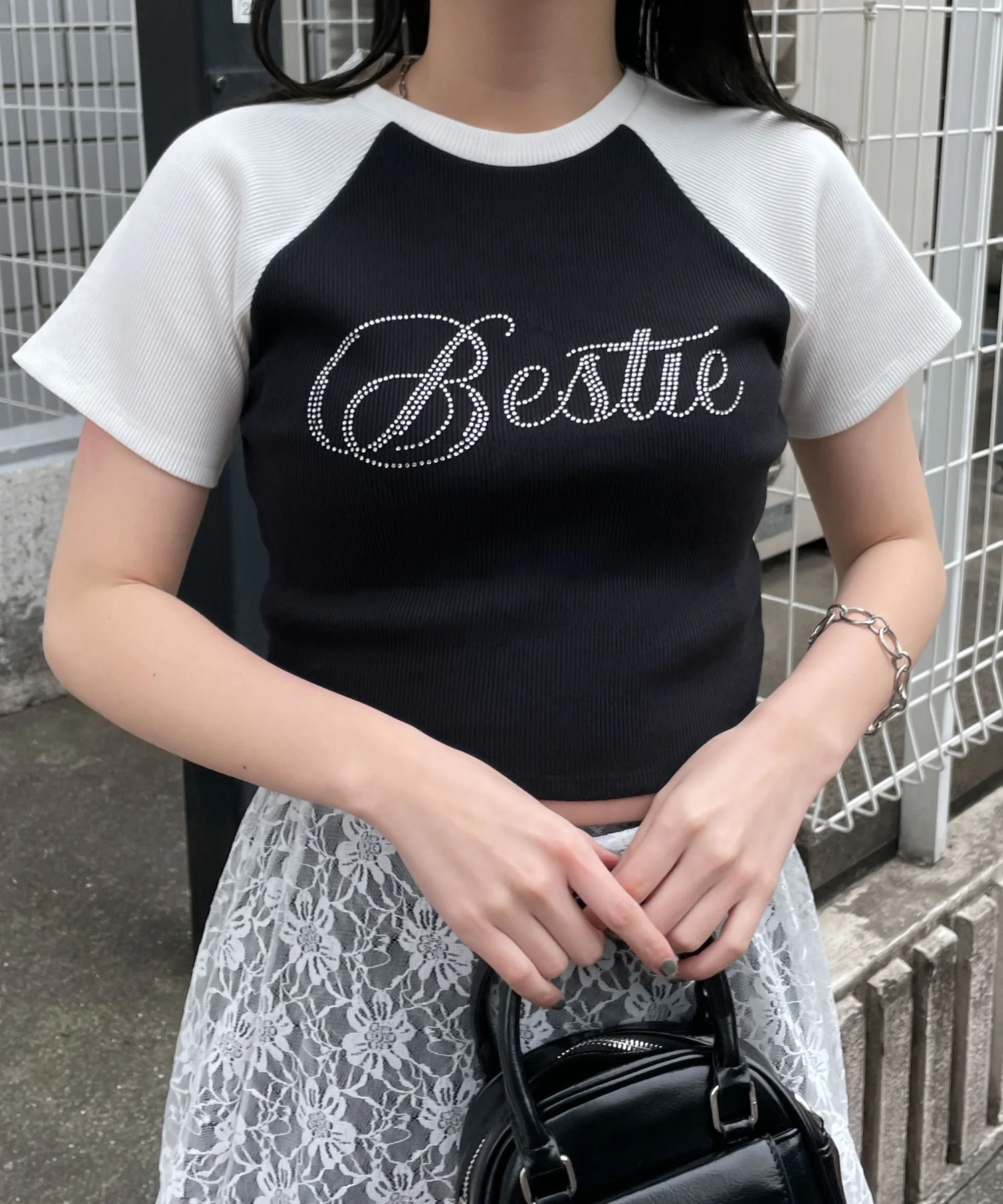 ラインストーンラグランちびT - Image 22