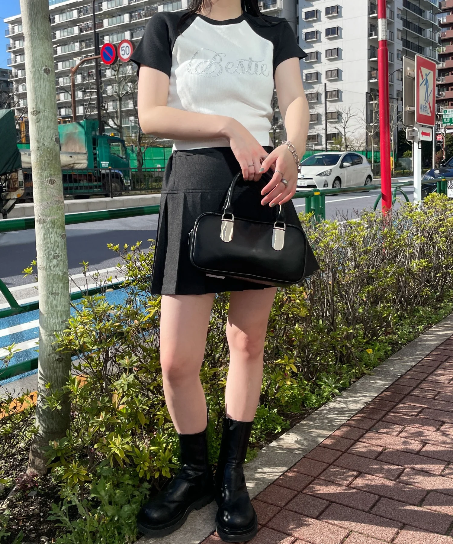 ラインストーンラグランちびT - Image 5