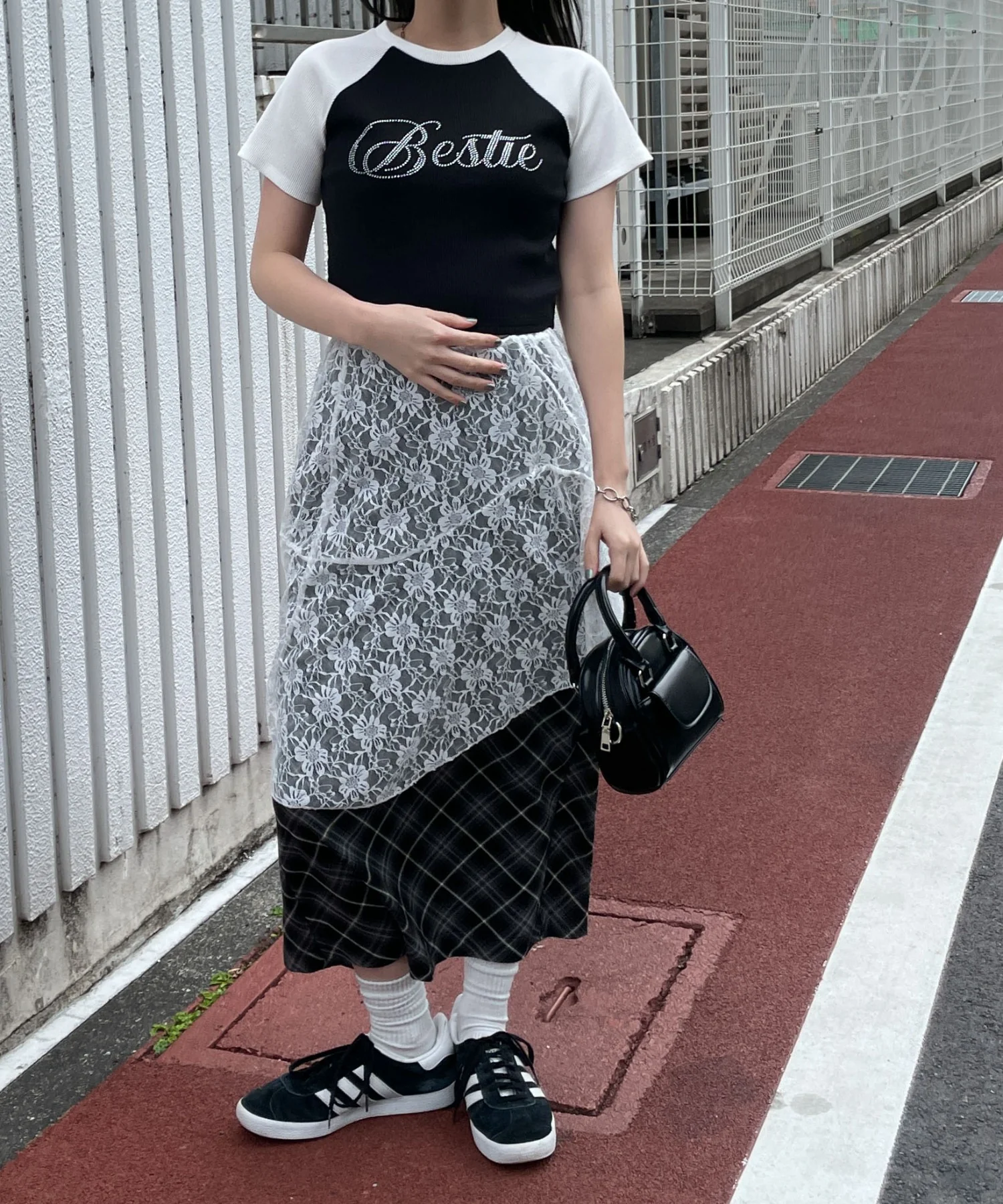 ラインストーンラグランちびT - Image 6