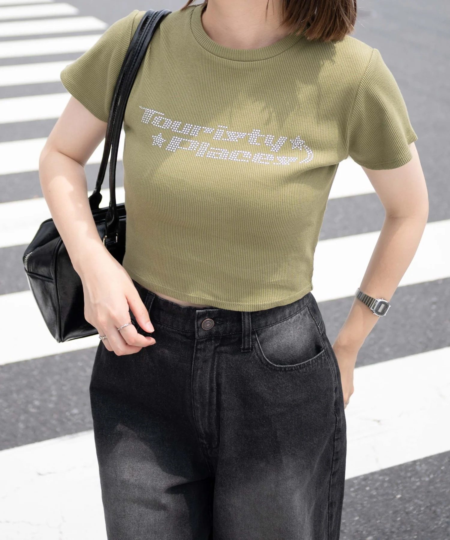ラインストーンリブちびT - Image 8