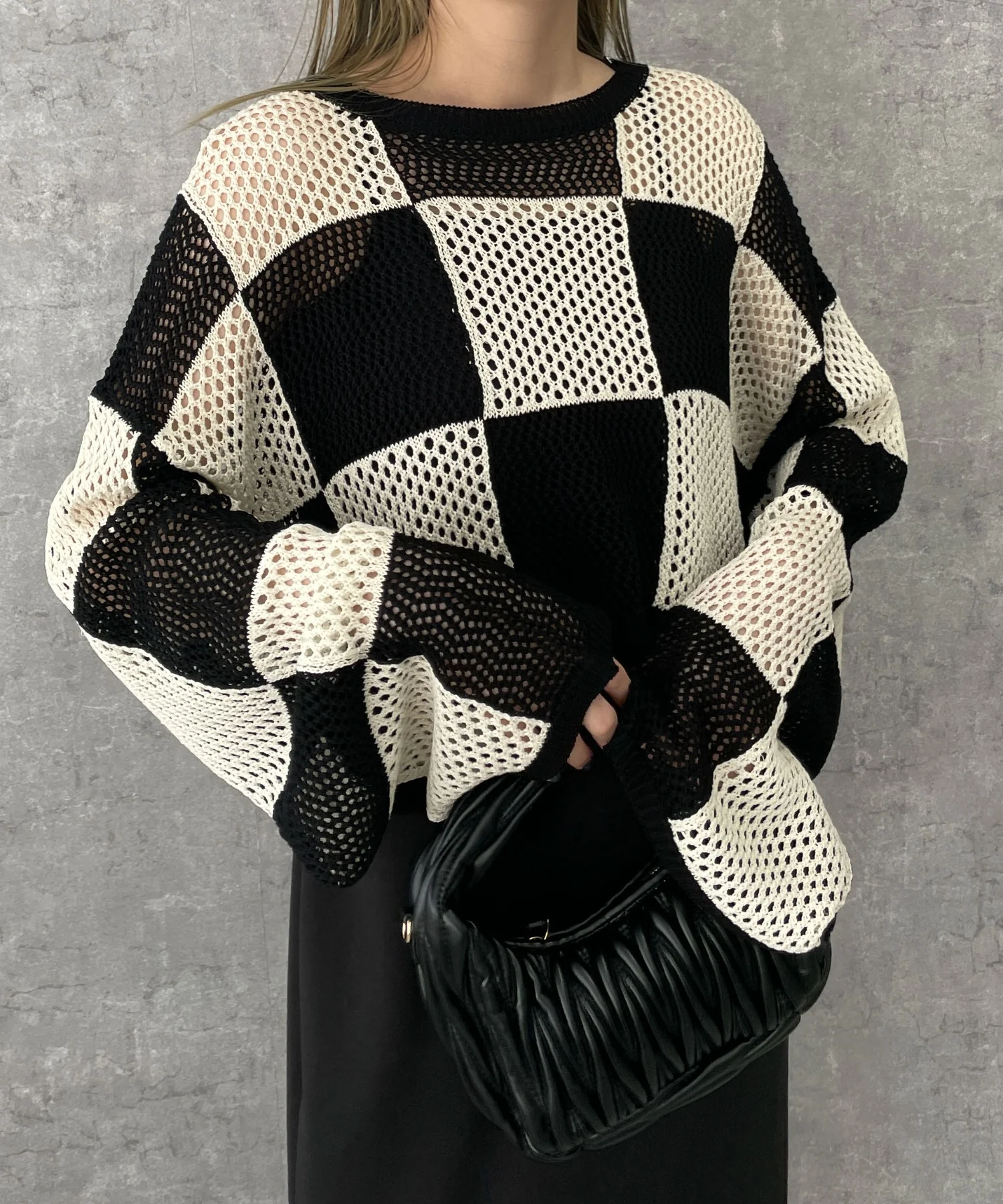 チェッカーメッシュニット - Image 4