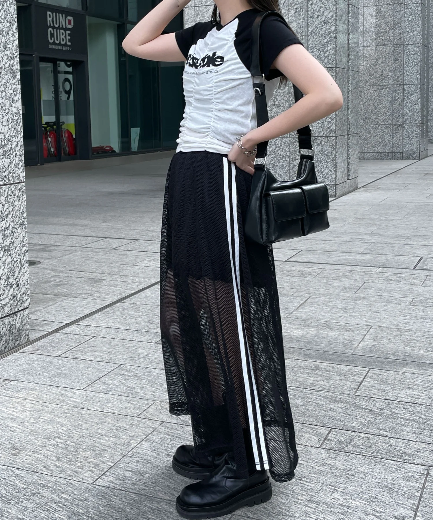 ラインメッシュスカート - Image 8
