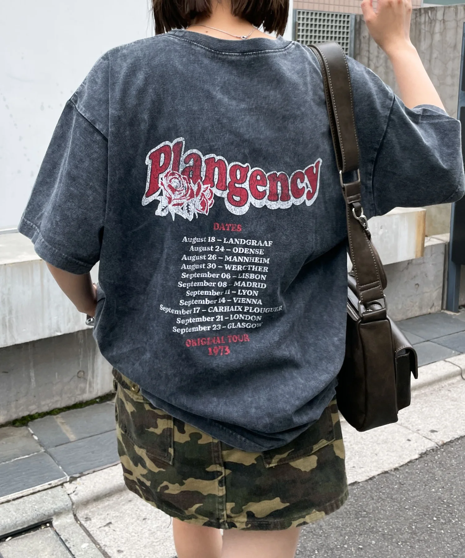 ヴィンテージウォッシュグラフィックTシャツ - Image 2