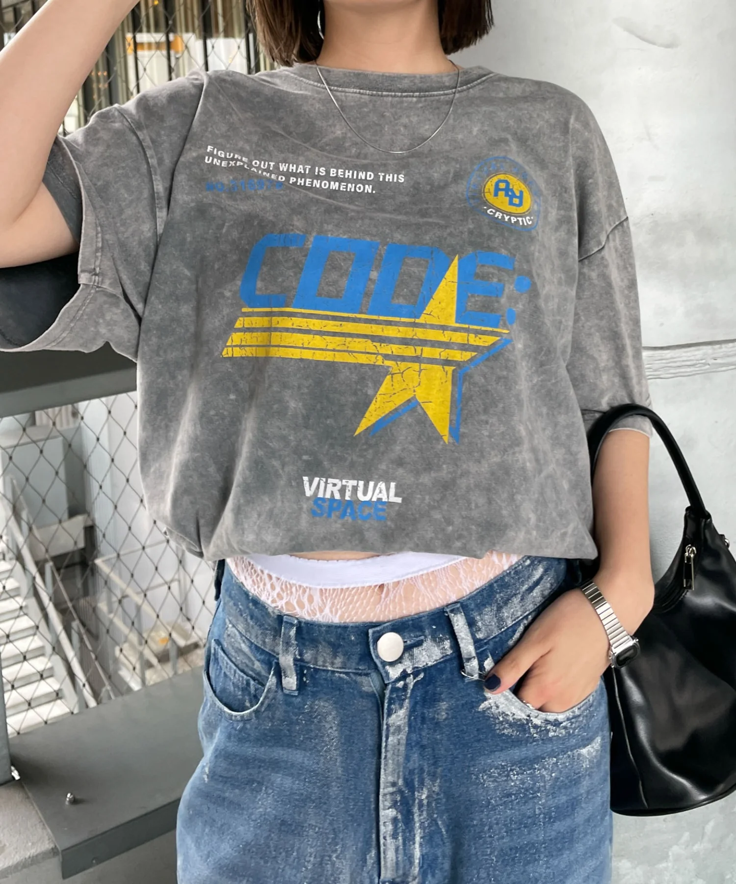 ヴィンテージウォッシュグラフィックTシャツ - Image 39