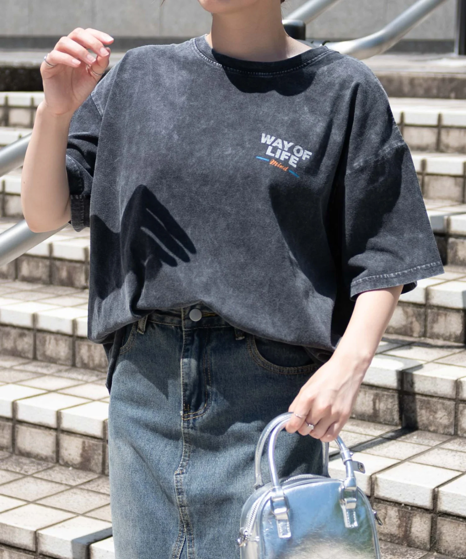 ヴィンテージウォッシュグラフィックTシャツ - Image 42