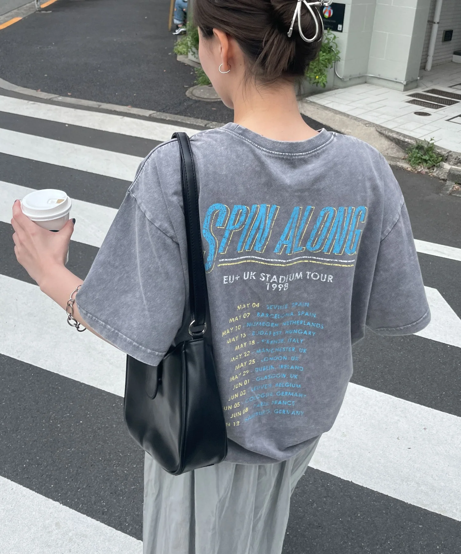 ヴィンテージウォッシュグラフィックTシャツ - Image 6